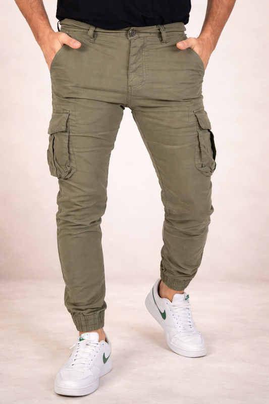 Pantalones con bolsillo y puños