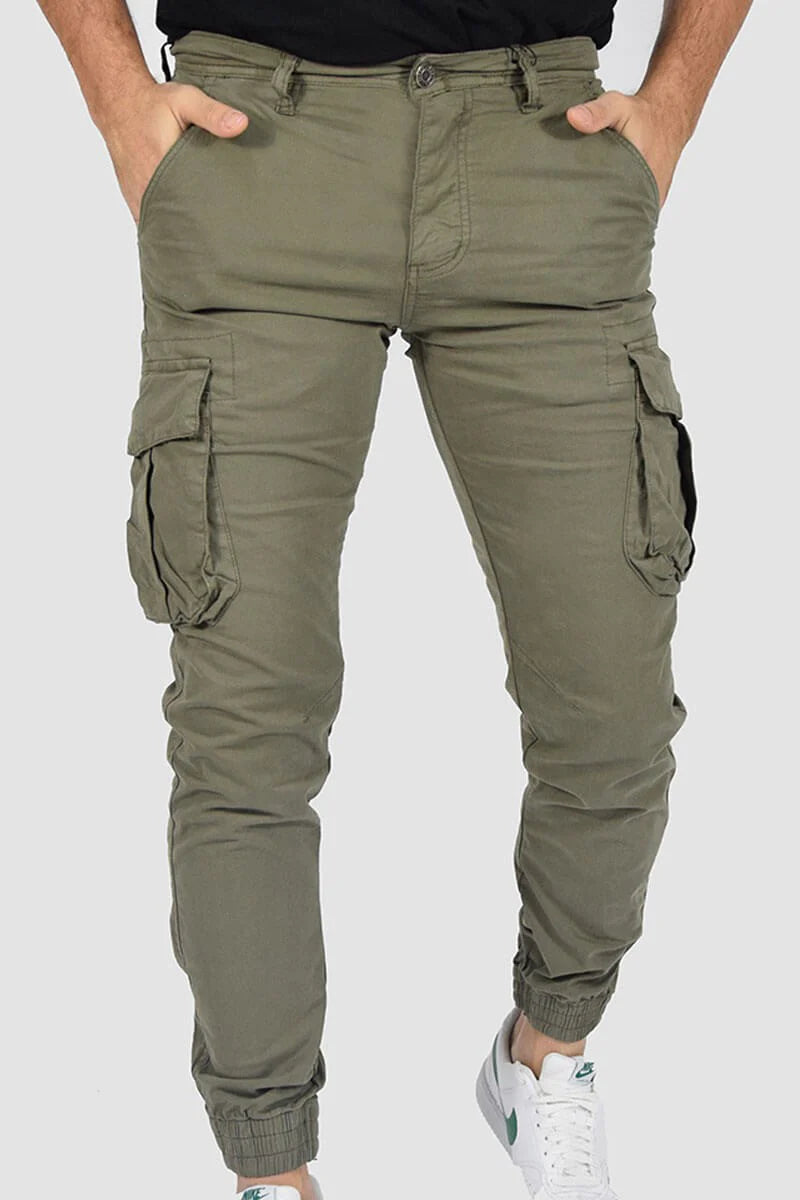 Pantalones con bolsillo y puños