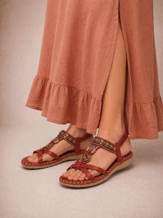 Sandalias de estilo ibicenco que combinan comodidad y elegancia