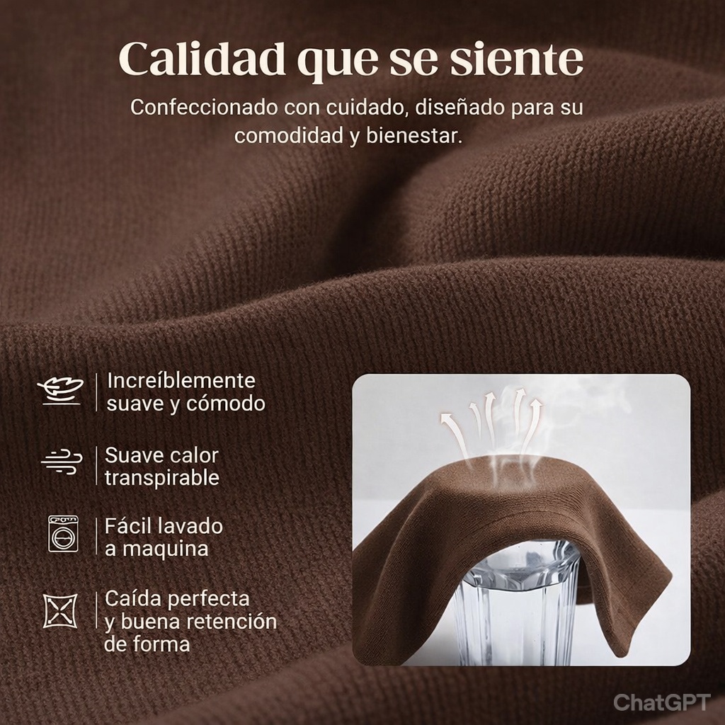 Conjunto suéter y pantalón oversize