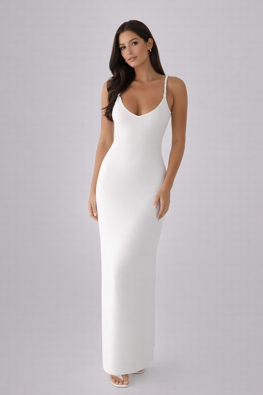 Vestido largo espalda abierta