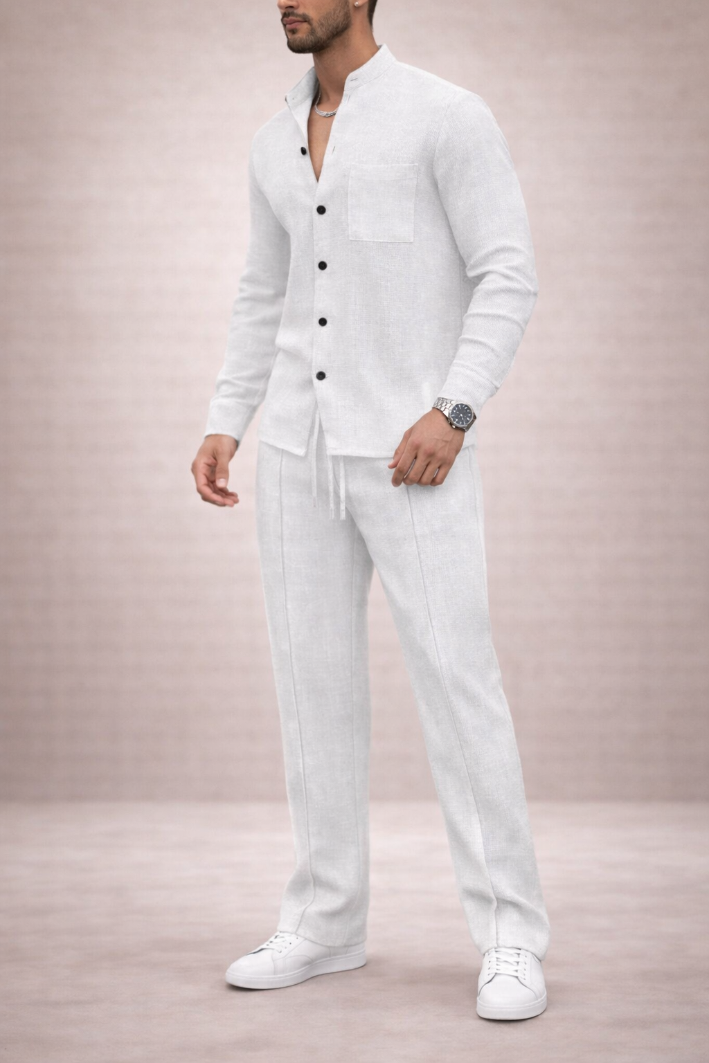 Conjunto camisa con botones