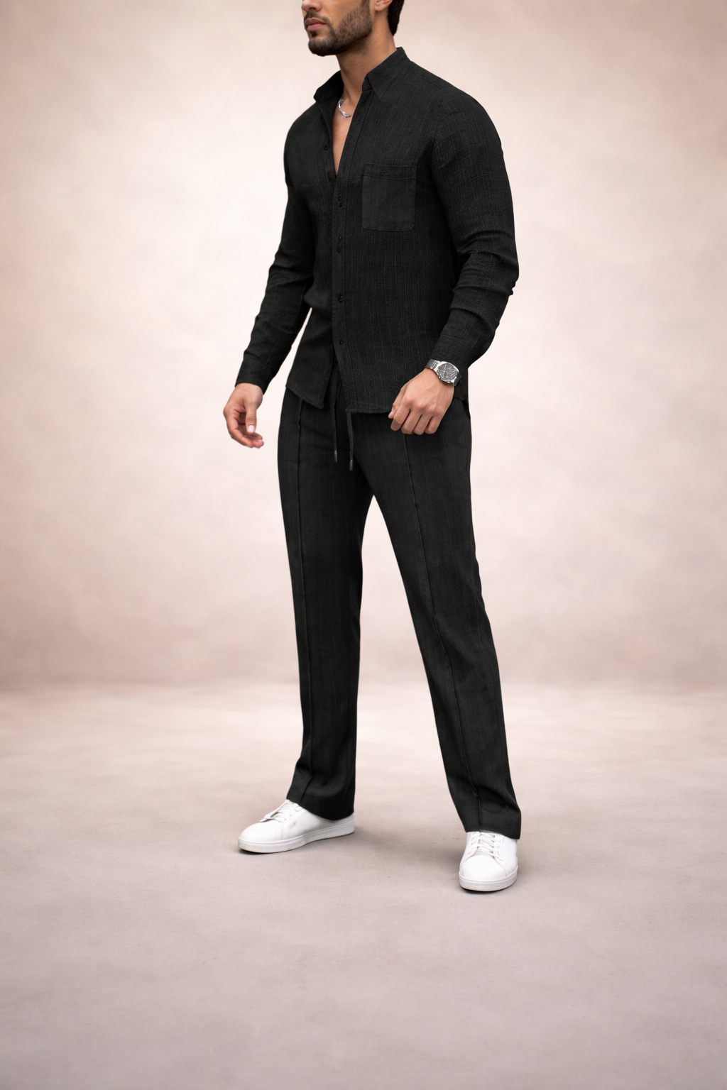 Conjunto camisa con botones