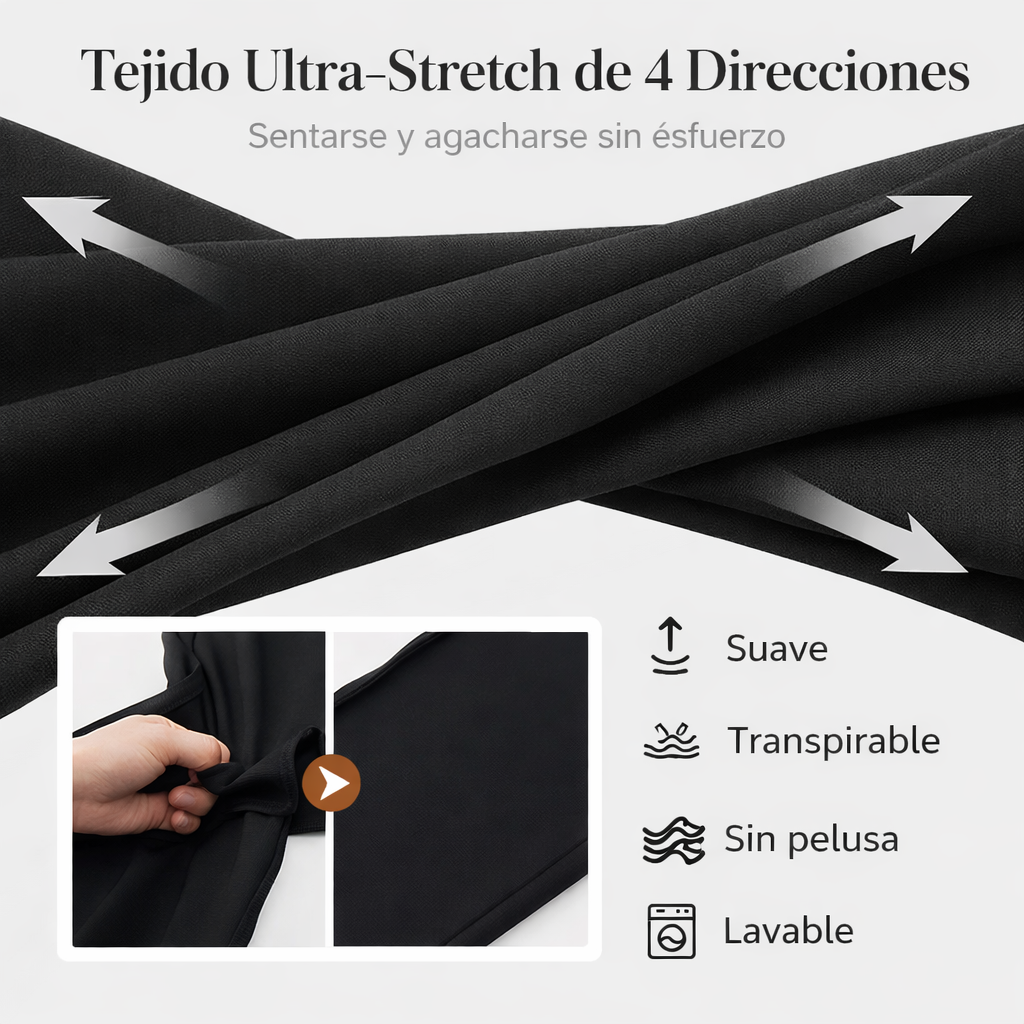 Pantalones de traje de cintura alta