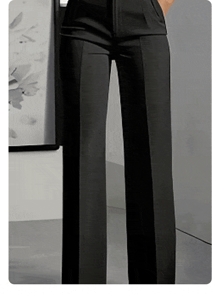 Pantalones de traje de cintura alta