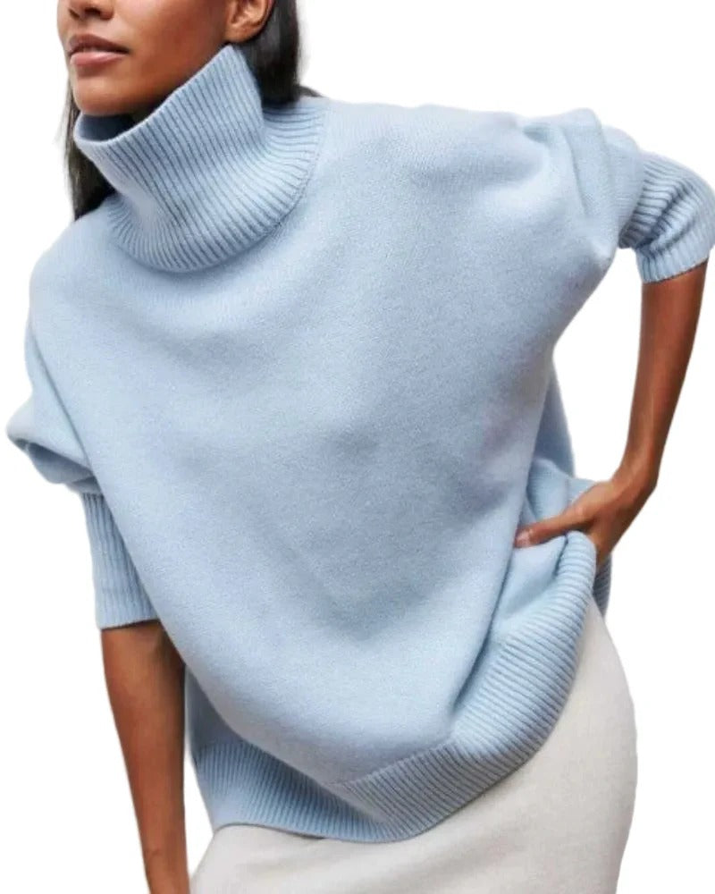 Jersey de cuello alto oversize