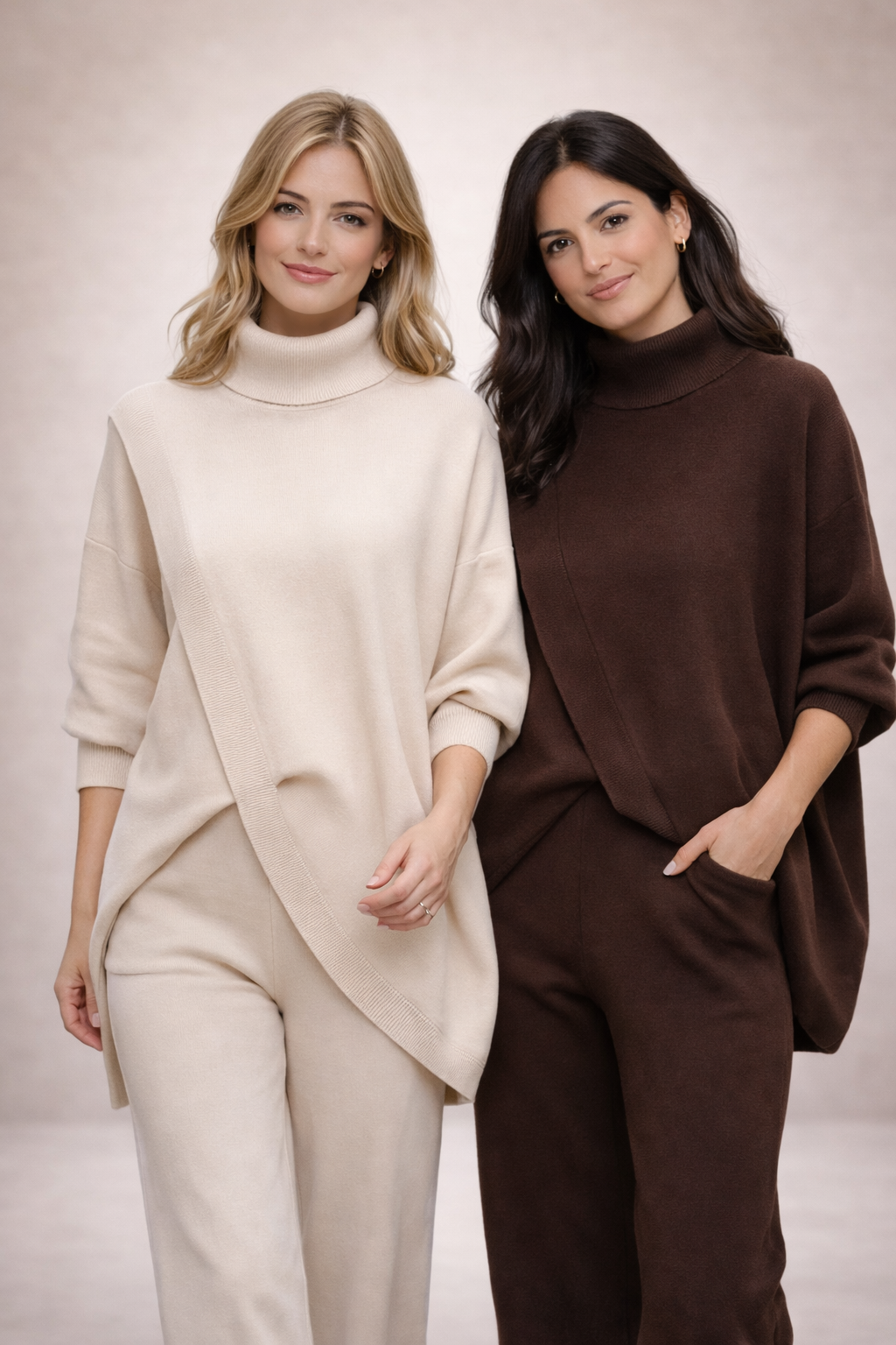 Conjunto suéter y pantalón oversize